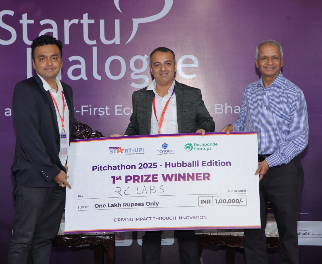 From distant inspiration to a defining moment; Dr. Raghu Raman Sekhar receiving 1st prize from Desh Deshpande, Feb 2025!