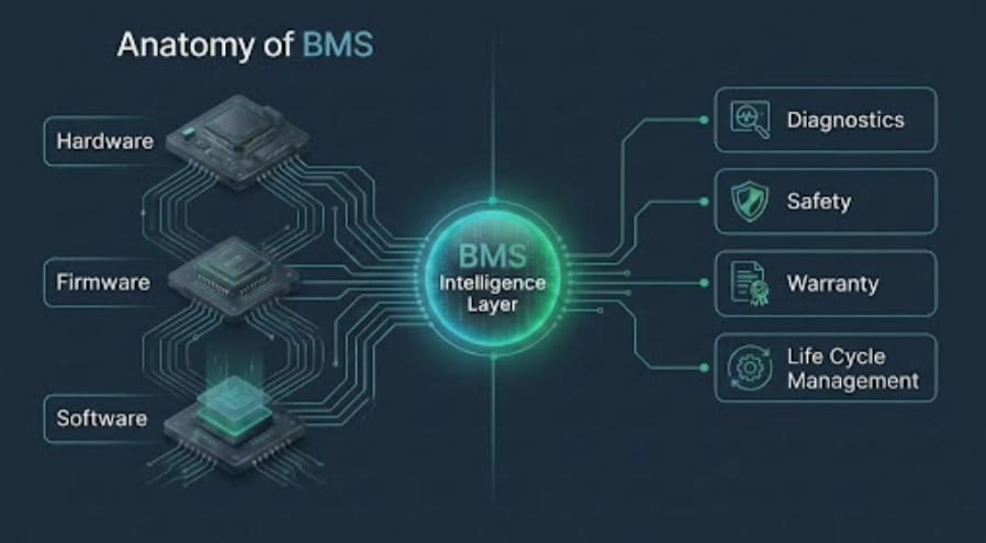 The Cell Stores the Energy. The BMS Makes It Usable.
